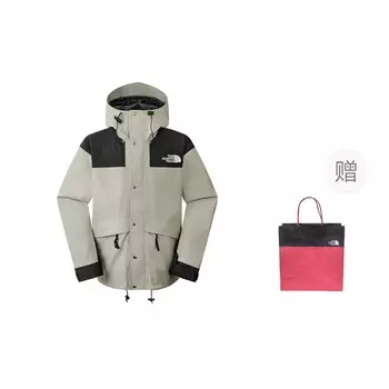 Ветровка серии 1986 года, унисекс, терракотово-серый + подарочный пакет The North Face