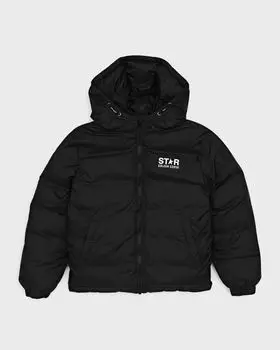Ветровка со звездами для мальчика, размер 4–10 Golden Goose, цвет Black/White