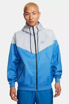 Ветровка спортивная с капюшоном Nike, синий