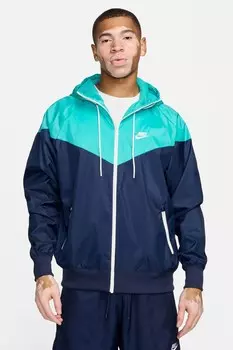 Ветровка спортивная с капюшоном Nike, синий
