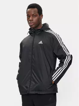 Ветровка стандартного кроя Adidas, черный