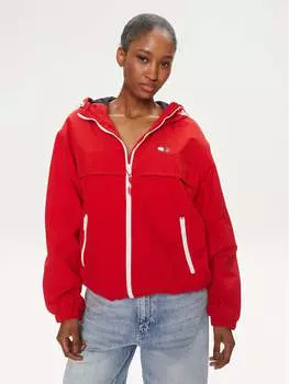 Ветровка стандартного кроя Tommy Jeans, красный