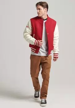 Ветровка Superdry COLLEGE VARSITY, цвет hike red