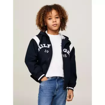 Ветровка Tommy Hilfiger «MONOTYPE 1985 ARCH BOMBER», с капюшоном, дети до 16 лет, цвет Desert Sky