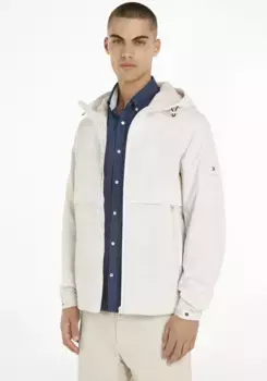 Ветровка Tommy Hilfiger "TH PROTECT SAIL HOODED JACKET" с капюшоном и множеством деталей в фирменных цветах Tommy Hilfiger, цвет Weathered White