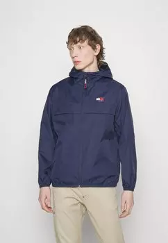 Ветровка Tommy Jeans PACKABLE TECH CHICAGO ZIPTHRU, темно-синий