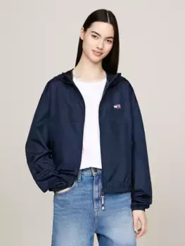 Ветровка Tommy Jeans "TJW CRP LT CHICAGO", модного укороченного кроя, синий