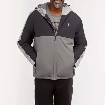 Ветровка U.S. Polo Assn.Side Tape Colorblock Logo, черный