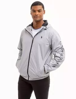 Ветровка U.S. Polo Assn. Uspa Heathered Hooded, серый