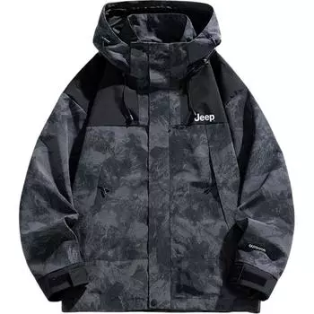 Ветровка унисекс Jeep, Camouflage Black