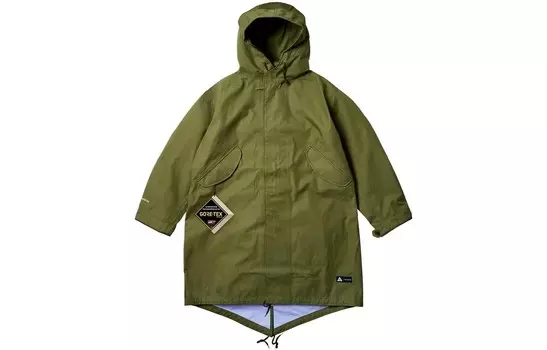Ветровка унисекс Palace x Nanamica Gore-Tex длинная, зеленый