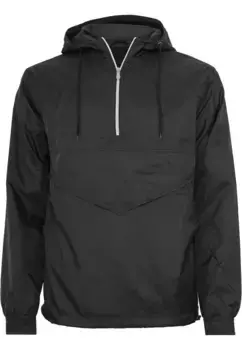 Ветровка URBAN CLASSICS " Urban Classics Men's Pullover Windbreaker" (1 шт.), с капюшоном, черный