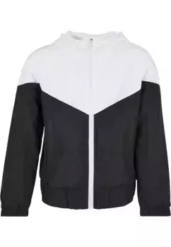 Ветровка URBAN CLASSICS " Urban Classics Women's Girls Arrow Windbreaker" (1 шт.), с капюшоном, белый