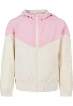 Ветровка URBAN CLASSICS " Urban Classics Women's Girls Arrow Windbreaker" (1 шт.), с капюшоном, цвет Girlypink/Whitesand
