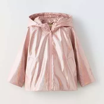Ветровка Zara Summer Camp Shiny Water-repellent, розовый