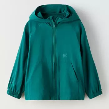 Ветровка Zara Water-repellent, темно-бирюзовый
