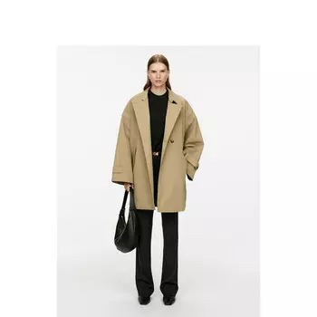 Ветровка женская Arket на одной пуговице, бежевый