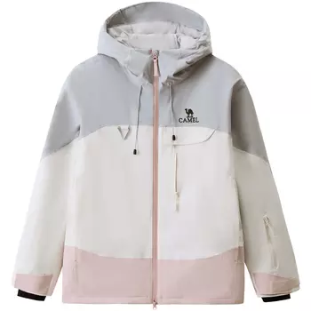 Ветровка женская CAMEL, Space Gray/Warm White/Wood Purple