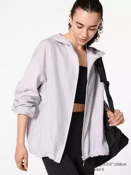 Ветровка женская с защитой от ультрафиолета Uniqlo, 02 серый