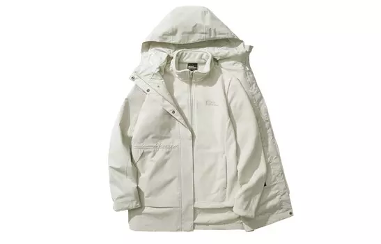 Ветровки женские Jack Wolfskin, цвет Seal White/A0029