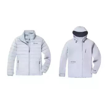 Ветровки женские светло-голубой Columbia