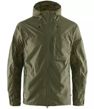 Ветрозащитная куртка Fjallraven High Coast с молнией во всю длину из переработанных материалов, зеленый