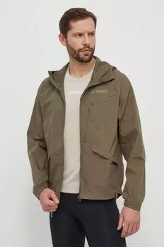 Ветрозащитная куртка Xploric adidas Terrex, зеленый