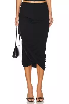 Ветрозащитная юбка Helmut Lang, черный