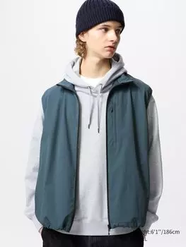 Ветрозащитный жилет Uniqlo, цвет 67 синий