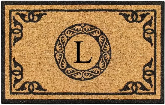 Входной коврик A1 Home Collections 30 x 48 дюймов, черный/бежевый