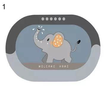 Входной коврик, супервпитывающий, устойчивый к пятнам, быстросохнущий, ударопрочный, простой цветной напольный коврик для ванной комнаты-1, размеры: 50x80 см Stuttg, мультиколор