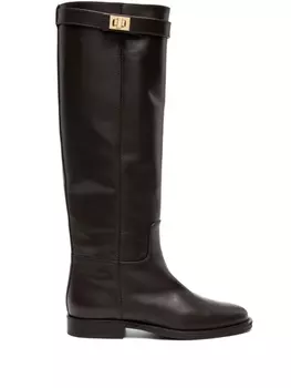 Via Roma 15 сапоги с металлическим декором, коричневый