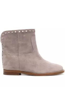 Via Roma 15 сапоги с заклепками, нейтральный цвет