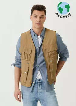 Vibo бежевый двусторонний жилет AllSaints