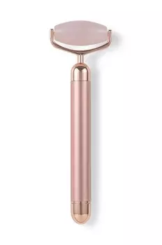 Вибророллер Zo Ayla для массажа лица Electric Vibrating Noiseles Rose Quartz, цвет rosa