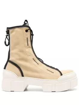 Vic Matie ботинки Roccia в стиле милитари, нейтральный цвет