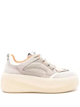 Vic Matie кроссовки на платформе с панелями, нейтральный цвет
