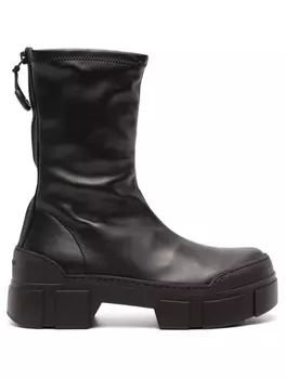 Vic Matie Roccia faux-leather ankle boots, черный