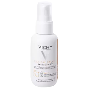 Vichy Capital Soleil UV-Age красящий флюид против фотостарения SPF50+, 40 мл