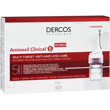 Vichy Dercos Aminexil Clinical 5 средство против выпадения волос в ампулах, 21 х 6 мл/1 упаковка