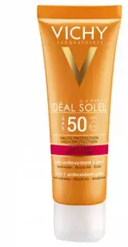 Vichy Idal Soleil Антивозрастной солнцезащитный крем 3в1 SPF 50 Высокая защита