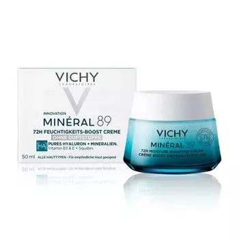 Vichy Mineral 89 72H Увлажняющий крем 50 мл. Гиалуроновая кислота для всех типов кожи, Blue