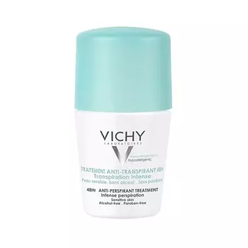 Vichy Traitement Anti-Traspirant 48H, шариковый антиперспирант, эффективность 48 часов