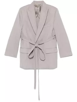 Victoria Beckham блейзер с поясом, фиолетовый