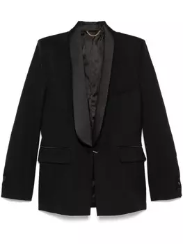 Victoria Beckham блейзер с воротником-шалькой, черный