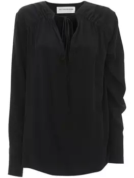 Victoria Beckham блузка со сборками, черный