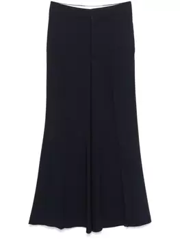 Victoria Beckham брюки широкого кроя, синий