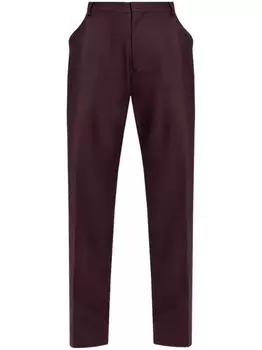 Victoria Beckham брюки со складками, красный