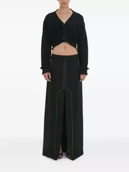 Victoria Beckham деконструированная юбка, черный