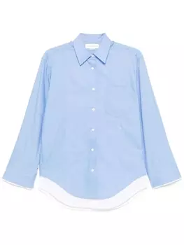 Victoria Beckham двухслойная рубашка, синий